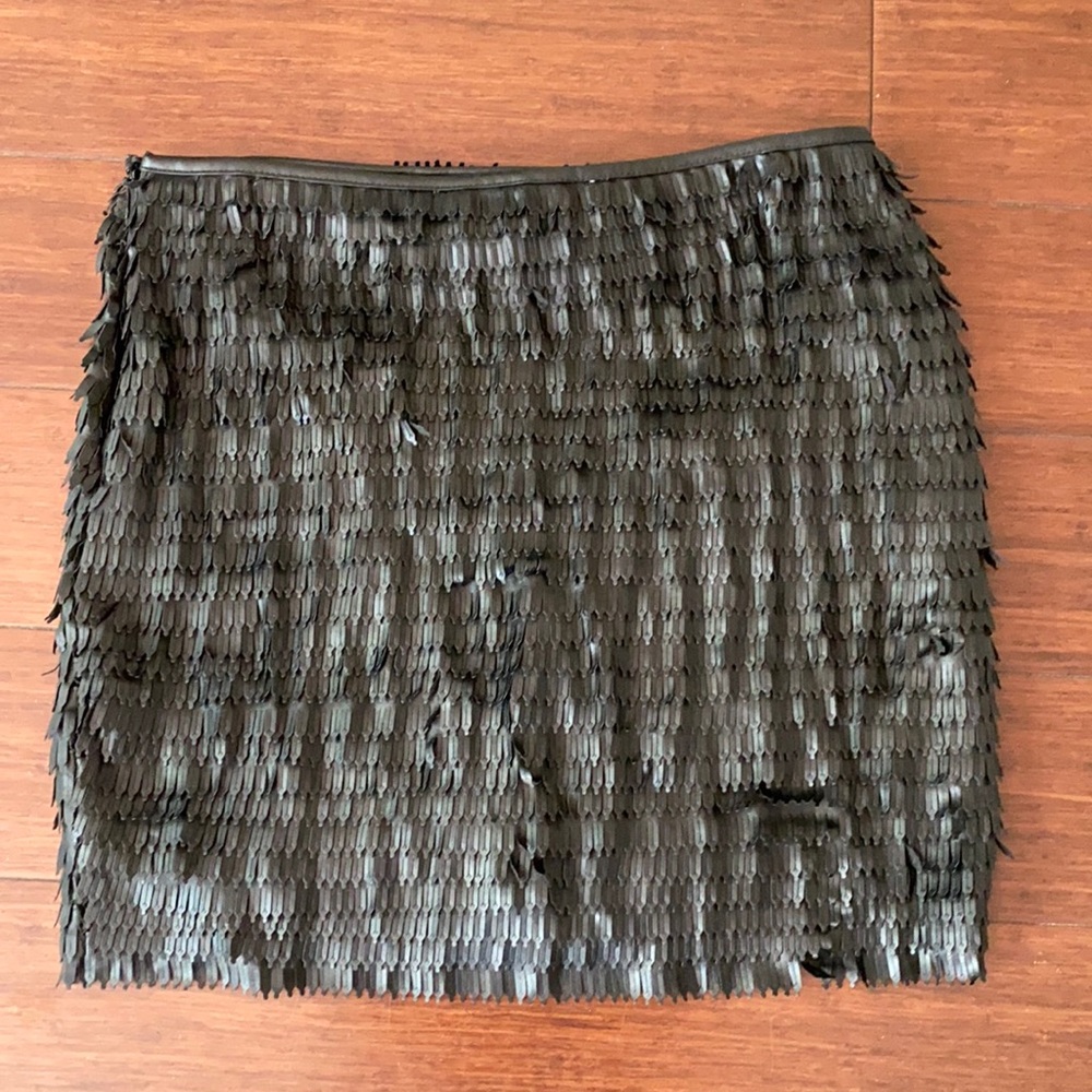 Max Studio Faux mini leather skirt NWT